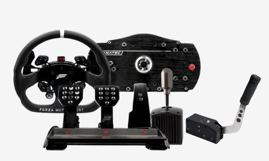 Fanatec Forza Motorsport Racing Wheel with ClubSport V3 Pedals, ClubSport Shifter and ClubSport Handbrake