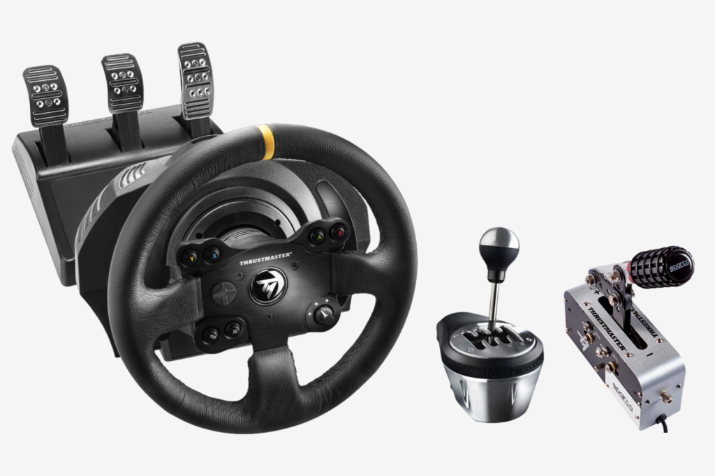 Ps4 steering wheel with clutch and shifter and handbrake - coinluli
